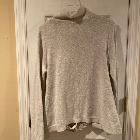 J Crew brushed oatmeal cowl neck sweater XL - Picture 4 of 4